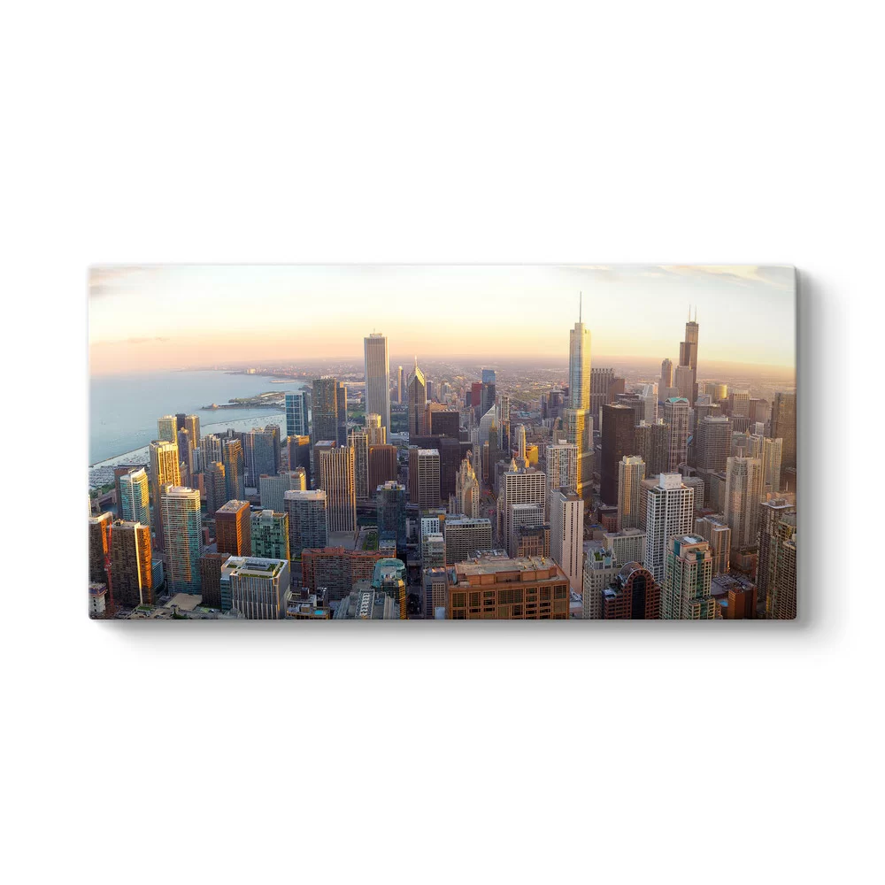 Chicago Skyline Tablosu - Model 5